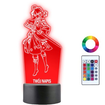 Lampka Nocna 3D LED Genshin Impact Kaedehara