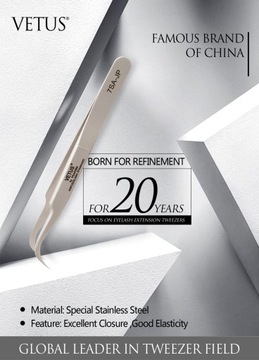 Профессиональный пинцет для макияжа ресниц 3D Volum