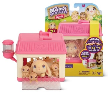 MAMA SURPRISE KRÓLICZEK Z DZIEĆMI MINI RÓŻOWY LITTLE LIVE PETS COBI KRÓLIK