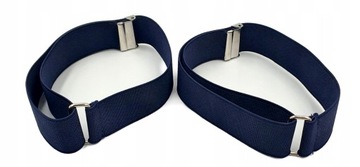 Granatowe opaski do rękawów koszuli kelnerskie