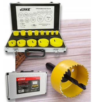 OTWORNICE DO METALU DREWNA WIERTŁA ZESTAW OTWORNIC BIMETALOWYCH BI-METAL 17