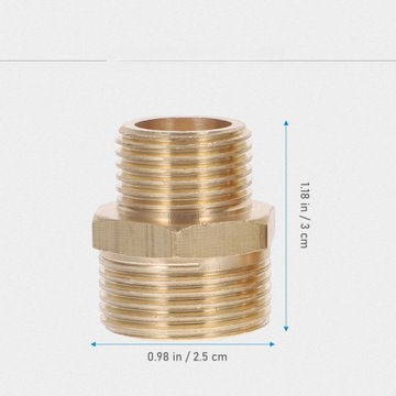 БЫСТРОСОЕДИНИТЕЛЬНЫЙ ПЕРЕХОДНИК ШЛАНГА 3/4 НА 1/2 ЛАТУННЫЙ САДОВЫЙ РЕДУКТОР ШТ.