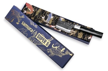 Универсальный нож Samura-Super5, дамасская сталь, 16,2 см, серебристый/черный