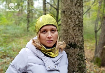Двусторонний шарф Maloka из хлопкового флиса
