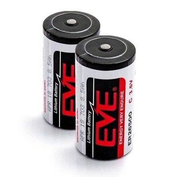 2x Bateria EVE ER26500 SL-2770 LS26500 3,6V C R14