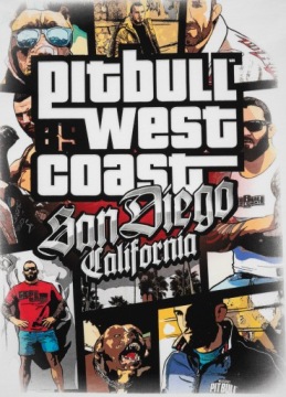 Мужская футболка PITBULL WEST COAST MOST WANTED XL