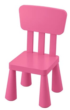 IKEA MAMMUT Krzesełko dziecięce RÓŻOWY
