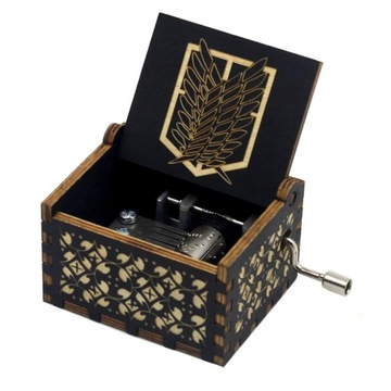 Wholesale Dragon Ball Wooden Hand Crank Music Box
