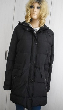 Kurtka zimowa puchowa 42 XL pikowana z kapturem Hugo Boss puch naturalny