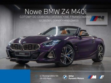 BMW Z4 G29 M Roadster Facelifting 3.0 M40i 340KM 2025 BMW Z4 M M40i 340 KM - Gotowy do Odbioru - HarmanKardon - Kamera Cofania