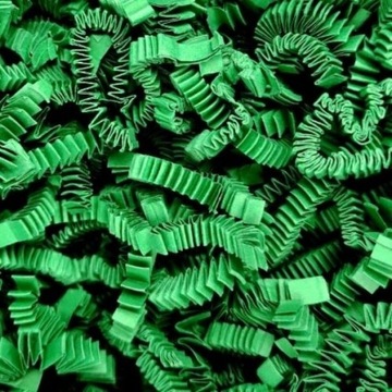 Wypełniacz ekologiczny papierowy paczek ZigZag Delux wiórka zielony - 5kg