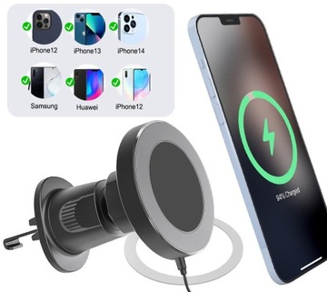 Uchwyt magnetyczny Magsafe ładowarka indukcyjna
