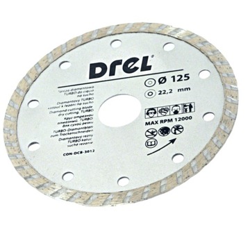 АЛМАЗНЫЙ ДИСК ДЛЯ РЕЗКИ ПОГРЕНОВОЙ ПЛИТКИ 125ММ