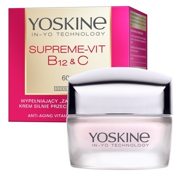 Yoskine Supreme-Vit B12 + C krem na dzień 60+