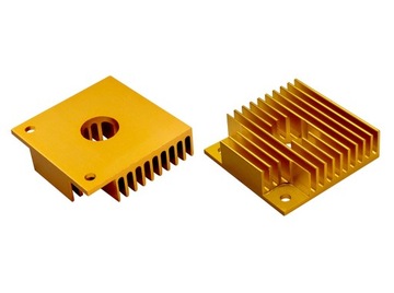 Алюминиевый радиатор 40x40 двигатель Nema17 - передний