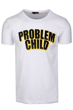 T-SHIRT KOSZULKA PROBLEM CHILD BIAŁA TS2004_L