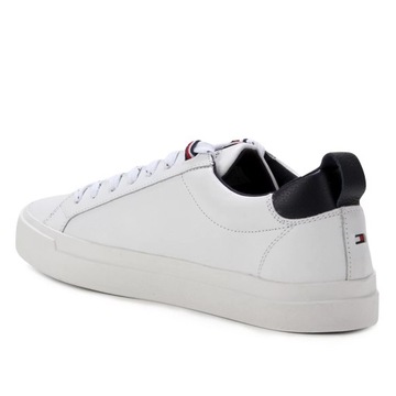 BUTY MĘSKIE TOMMY HILFIGER SKÓRZANE BIAŁE ROZM. 44