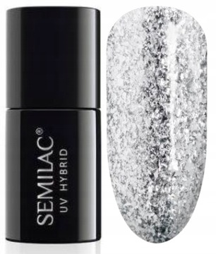 Semilac Lakier Hybrydowy Kolorowy Do Paznokci Silver Shimmer 292 7 ml