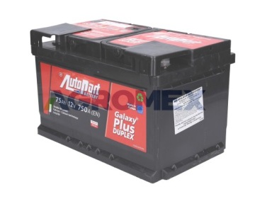 Дуплексный аккумулятор Autopart Galaxy Plus 12 В, 75 Ач, 750 А
