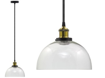 LAMPA SUFITOWA SZKLANA VASO UX ŻYRANDOL LED LOFT A INDUSTRIALNY STYL