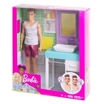 Lalka Barbie KEN DOMOWE ZAJĘCIA FYK51/FYK53 28,5 cm FIGURKA KOLEKCJA