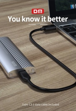 Твердотельный накопитель M.2 NGFF USB-C 3.2, 6 Гбит/с, отсек для диска