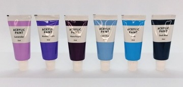 FARBY AKRYLOWE 24 KOLORY po 22 ml DUŻY ZESTAW 627