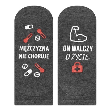 ŚMIESZNE SKARPETKI STOPKI MĘSKIE Z NAPISAMI SOXO