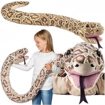 MEGA PLUSZAK WĄŻ PYTON MASKOTKA 171 CM XXL DŁUGI