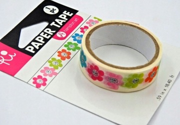 DEKORACYJNA TAŚMA SAMOPRZYLEPNA PAPIEROWA OZDOBNA