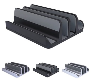 Алюминиевая подставка для MacBook iPad с 4 слотами — СЕРЕБРЯНЫЙ