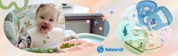 ŚLINIACZEK dla Dziewczynki ŚLINIAK SILIKONOWY 2 sztuki PIES i ŁABĘDŹ RÓŻOWY