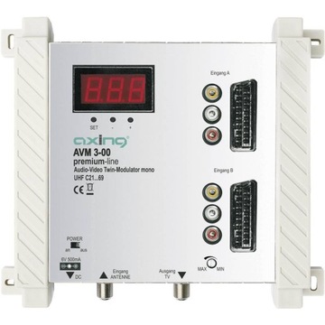 Modulator AV Axing AVM 3-00 TWIN, 470 - 862 MHz