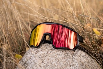 СОЛНЦЕЗАЩИТНЫЕ ОЧКИ OX OPTICS GLIDE ЧЕРНЫЕ ЗЕРКАЛА СПОРТИВНЫЕ СОЛНЦЕЗАЩИТНЫЕ ОЧКИ