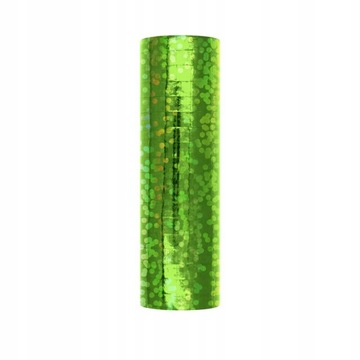 Serpentyny zielone holograficzne błyszczące do dekoracji Urodziny 18szt