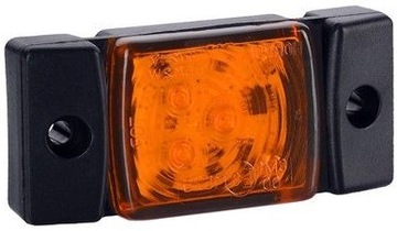 Lampa obrysowa LED pomarańcz bok obrysówka 12/24V