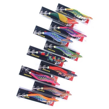 10 sztuk Luminous Squid Jig Hooks Przynęta na kalmary