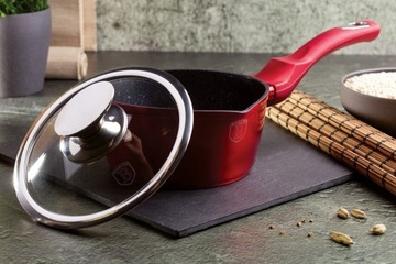 Komplet garnków 16-ele BERLINGER HAUS Metallic Line Burgundy BH-6781