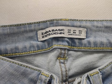 ZARA BASIC Z1975 DAMSKIE SPODNIE JEANS rozm. 34