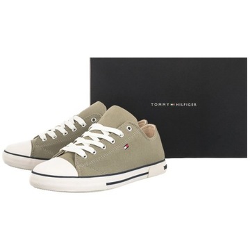 Buty Damskie Trampki Tommy Hilfiger T3X4 Zielone