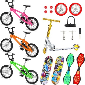 18szt ZESTAW MINI ZABAWKA FINGERBIKE/FINGERBOARD