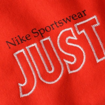 Nike spodnie dresowe czerwone zwężane bawełna Just Do It DD6210 L