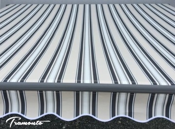 Террасная маркиза АНТРАЦИТ 400х300 СерыйБежевый Кремовый STD