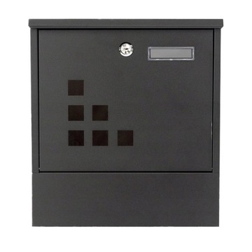 Стальной почтовый ящик с газетницей для дома.