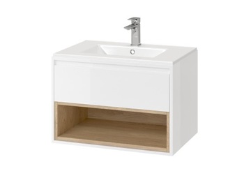 EXCELLENT TUTO szafka szuflada+umywalka 80cm biała