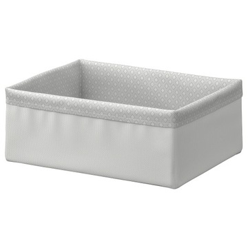 BAXNA Organizer, szary/biały, 20x26x10 cm