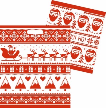 РОЖДЕСТВЕНСКИЕ СУМКИ САНТА-КЛАУС, 25 шт.