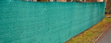 SIATKA CIENIUJĄCA 90% 1,5 x 25m ZIELONA NA PŁOT OGRODZENIE + 100szt. opasek