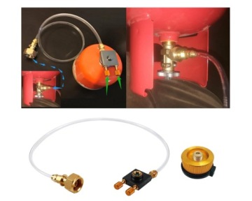 Набор из двух адаптеров для заправки газовых баллончиков