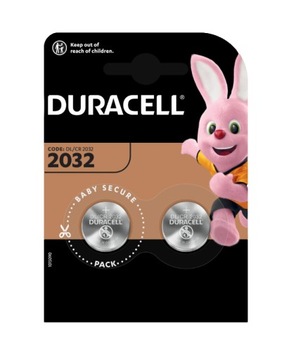 Duracell Bateria CR2032 DL2032 Litowa [2 szt]